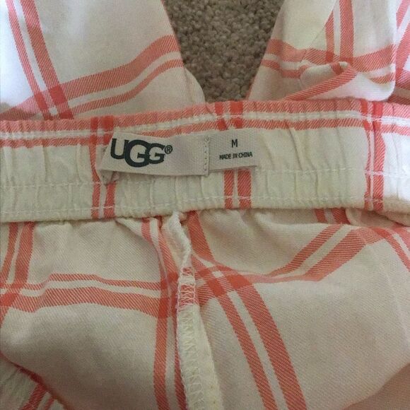 UGG Pink and White Plaid Pajama Pants - Picture 4 of 6